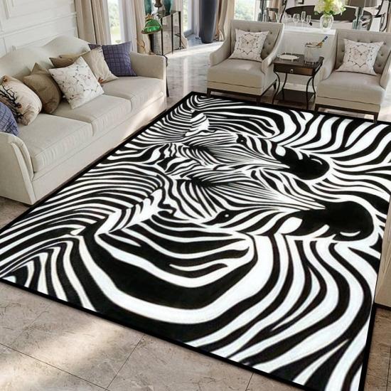 Zebra Desenli Halı