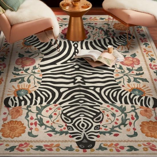 Zebra Desenli Halı