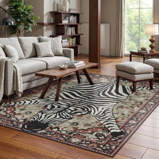 Zebra Desenli Halı
