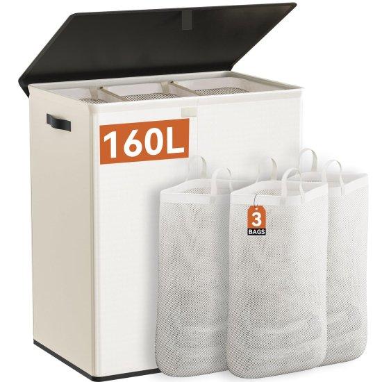 3 Bölmeli Kirli Sepeti