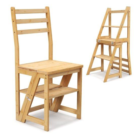 Ahşap Basamaklı Tabure