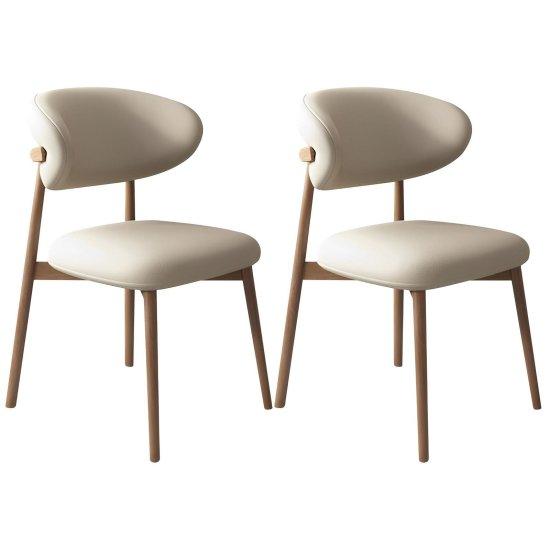 Ahşap Deri Sandalye