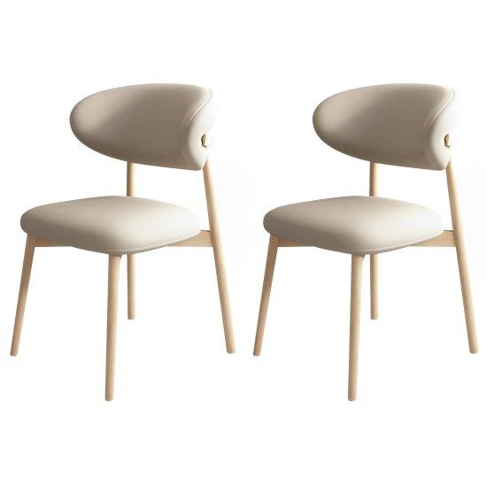 Ahşap Deri Sandalye