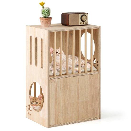 Ahşap Kedi Evi