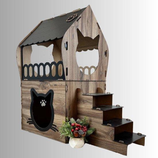Ahşap Kedi Evi