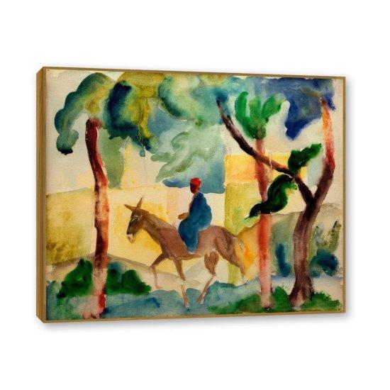 August Macke Eşek Ve Adam Tablosu