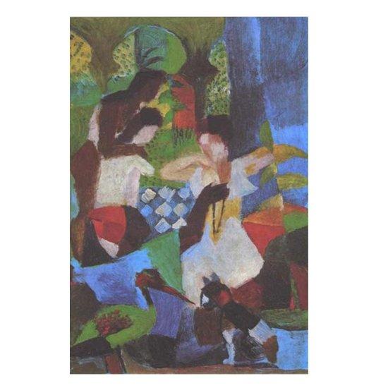 August Macke Eşek Ve Adam Tablosu