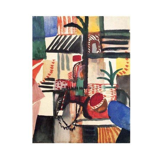 August Macke Eşek Ve Adam Tablosu