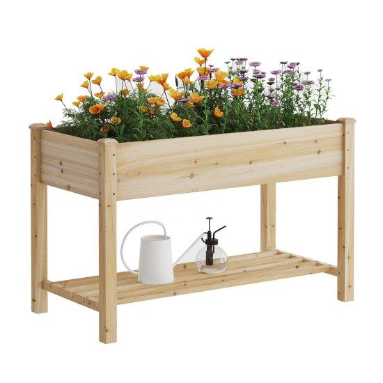 Ayaklı Ahşap Saksı