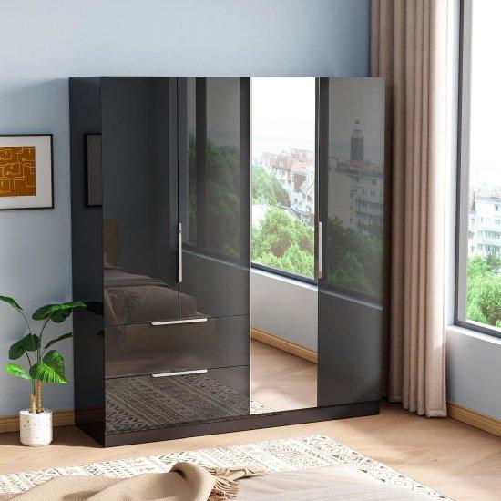 Aynalı Elbise Dolabı