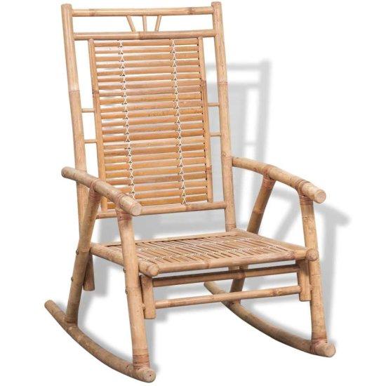 Bambu Sallanır Sandalye