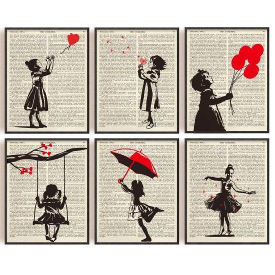 Banksy Kırmızı Balonlu Kız