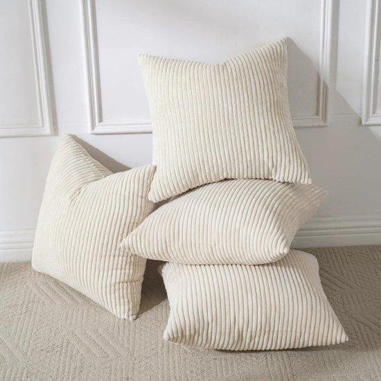 Bej Kırlent Kılıfı