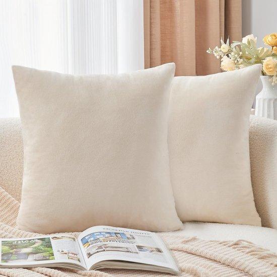 Bej Kırlent Kılıfı