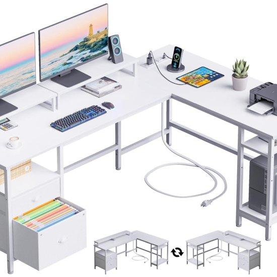 Beyaz Bilgisayar Masası