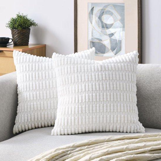 Beyaz Kırlent Kılıfı