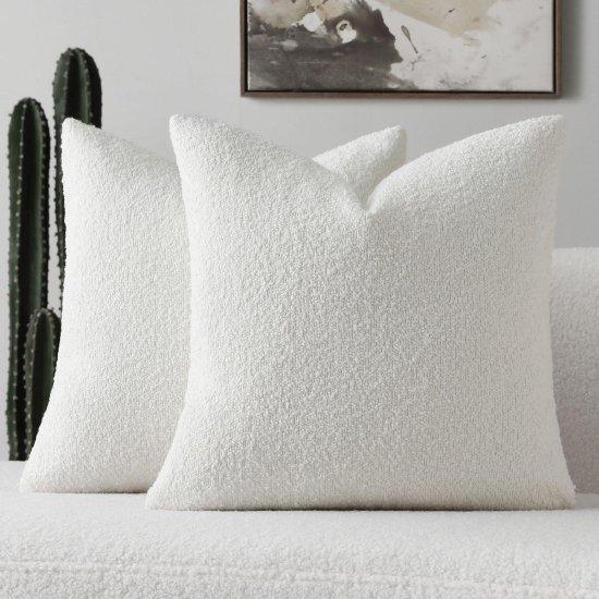 Beyaz Kırlent Kılıfı