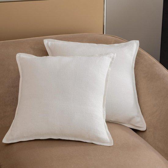 Beyaz Kırlent Kılıfı