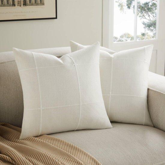 Beyaz Kırlent Kılıfı