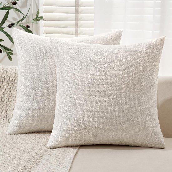 Beyaz Kırlent Kılıfı