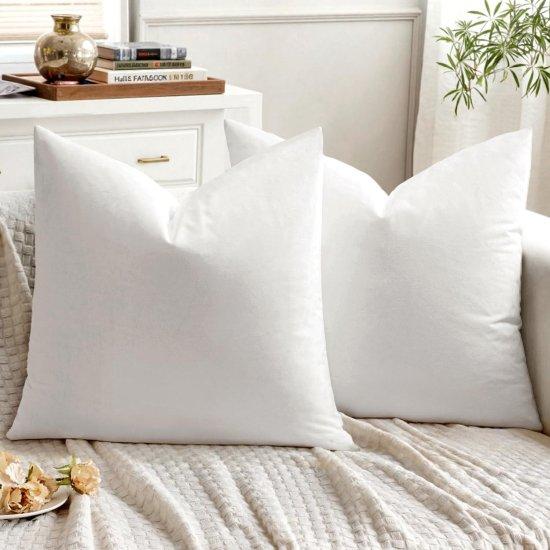 Beyaz Kırlent Kılıfı