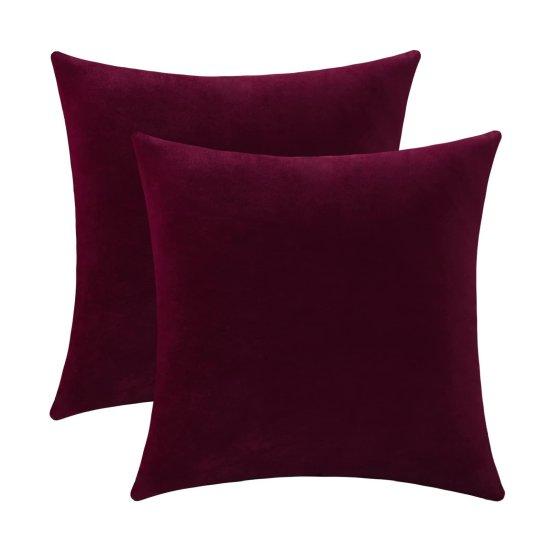 Bordo Kırlent Kılıfı