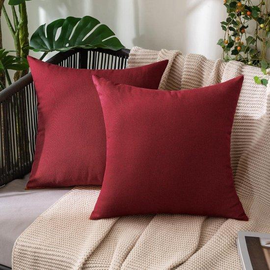 Bordo Kırlent Kılıfı