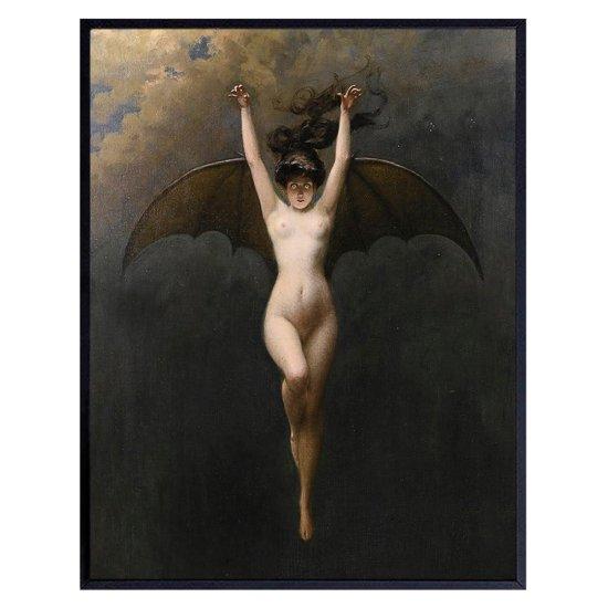 Büyücü Kadın Kanvas Tablo