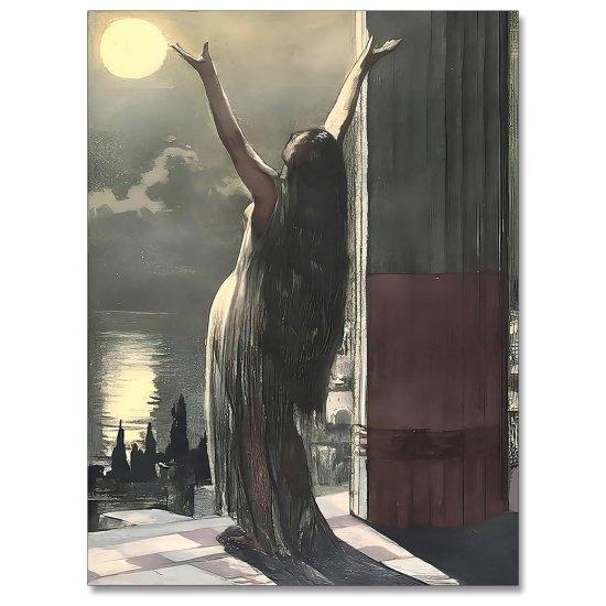 Büyücü Kadın Kanvas Tablo