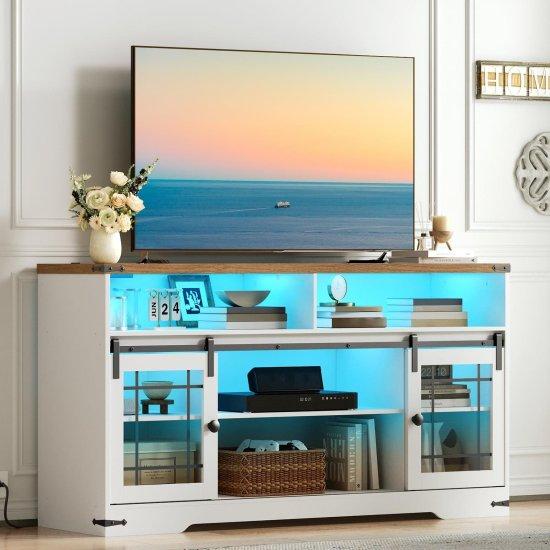 Cam Kapaklı Tv Ünitesi