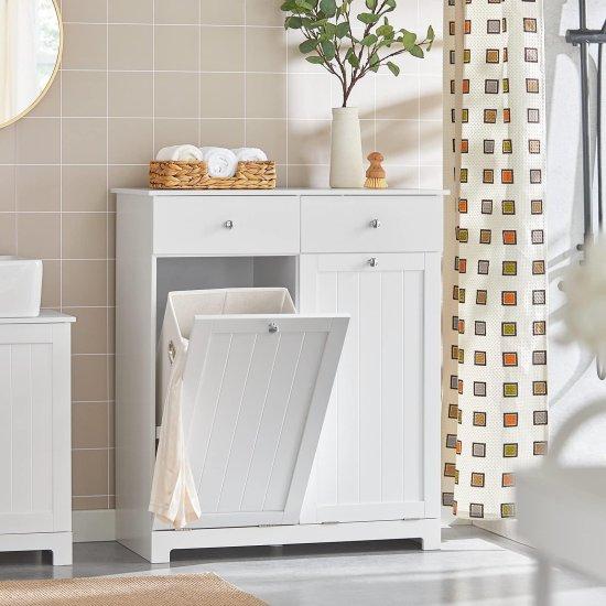 Çamaşır Sepetli Banyo Dolabı
