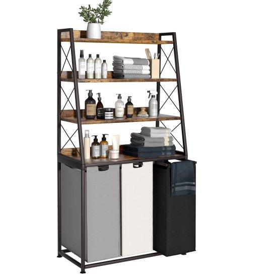 Çamaşır Sepetli Banyo Dolabı