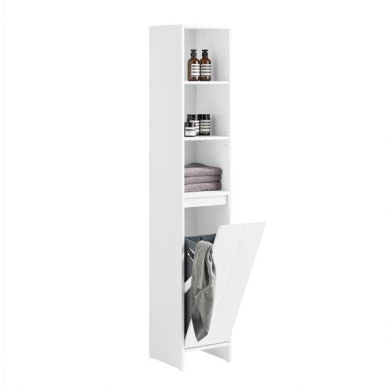 Çamaşır Sepetli Banyo Dolabı