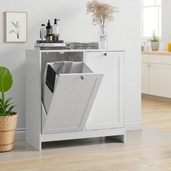 Çamaşır Sepetli Banyo Dolabı