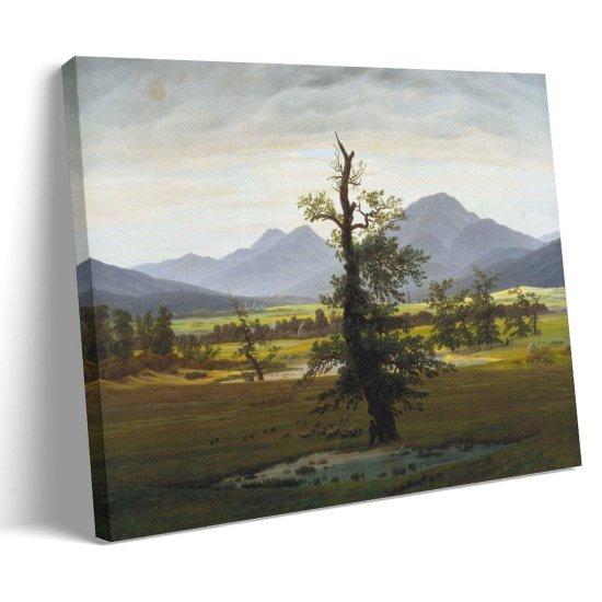 Caspar David Friedrich Yalnız Ağaç Kanvas Tablo
