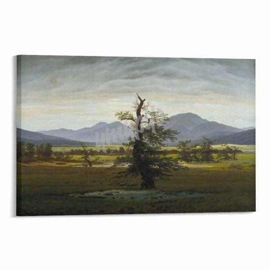 Caspar David Friedrich Yalnız Ağaç Kanvas Tablo