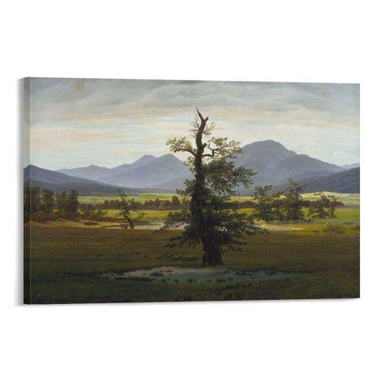 Caspar David Friedrich Yalnız Ağaç Kanvas Tablo