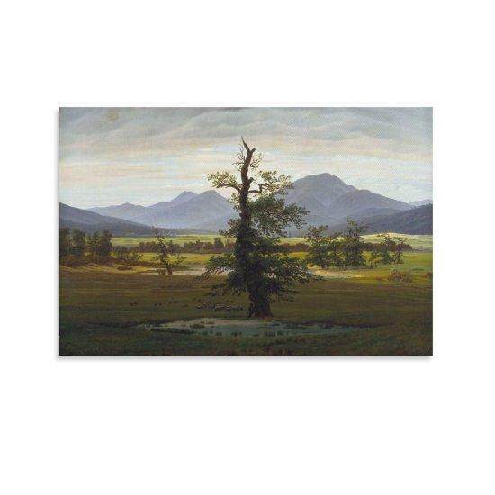 Caspar David Friedrich Yalnız Ağaç Kanvas Tablo