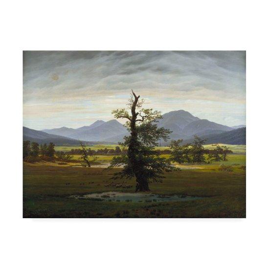 Caspar David Friedrich Yalnız Ağaç Kanvas Tablo