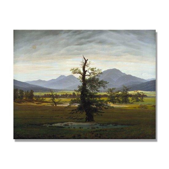 Caspar David Friedrich Yalnız Ağaç Kanvas Tablo