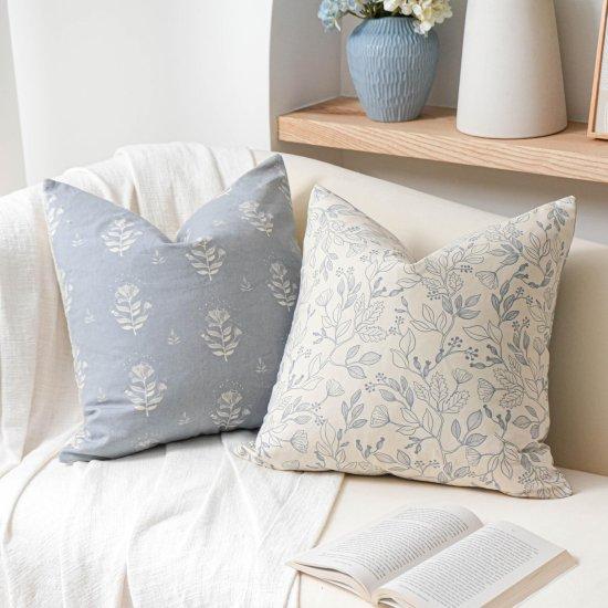 Çiçekli Kırlent Kılıfı