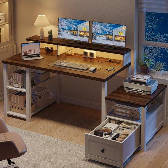 Çift Monitör Bilgisayar Masası