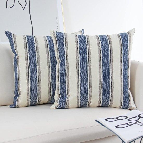 Çizgili Kırlent Kılıfı