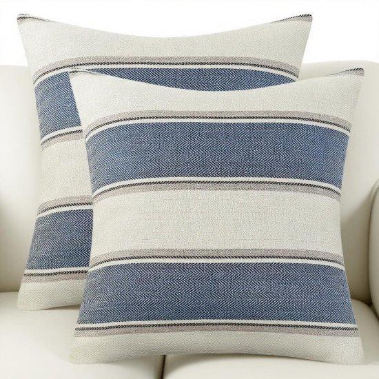 Çizgili Kırlent Kılıfı