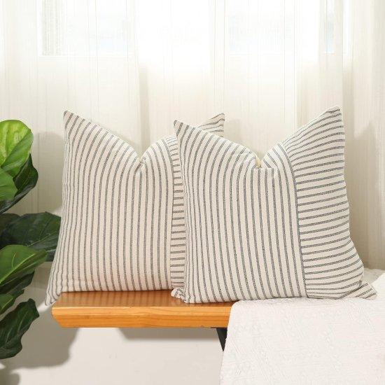 Çizgili Kırlent Kılıfı