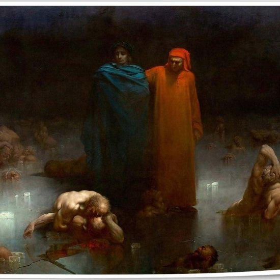 Dante And Virgil İn Hell