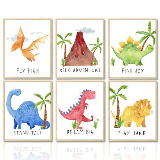 Dinozor Boyama Tablo
