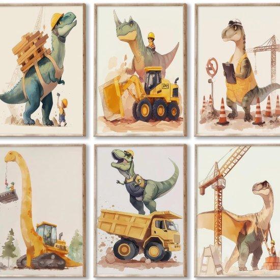Dinozor Boyama Tablo