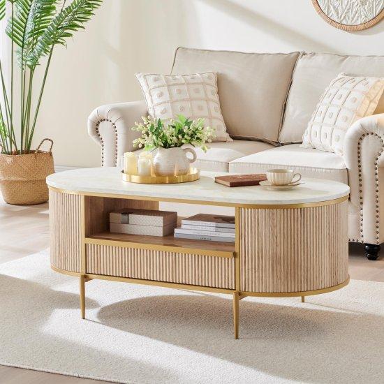Eskitme Gold Sehpa