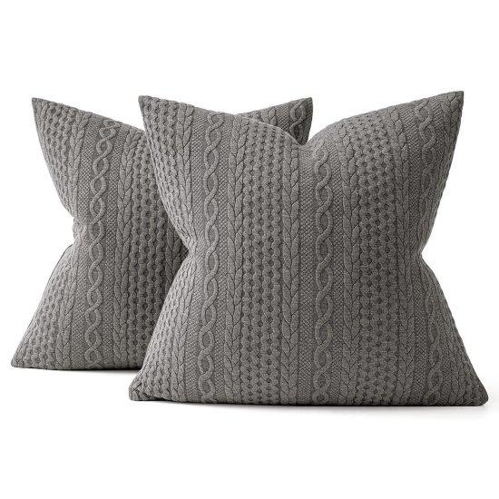 Gri Kırlent Kılıfı